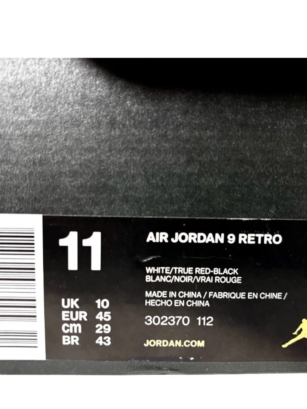 Nike Air Jordan 9 Retro 302370-112 Space Jam 2016 size 11 Mens Bugs Bunny